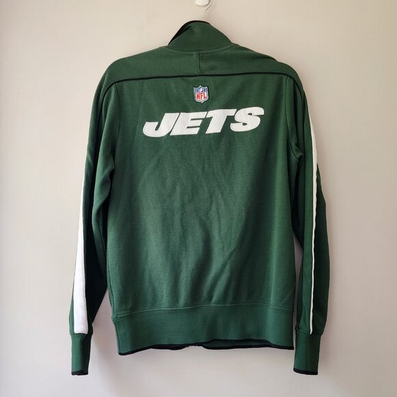 NIKE New York Jets NFL Full-Zip Track Jacket | Medium | Green On Field Apparel - Picture 6 of 9